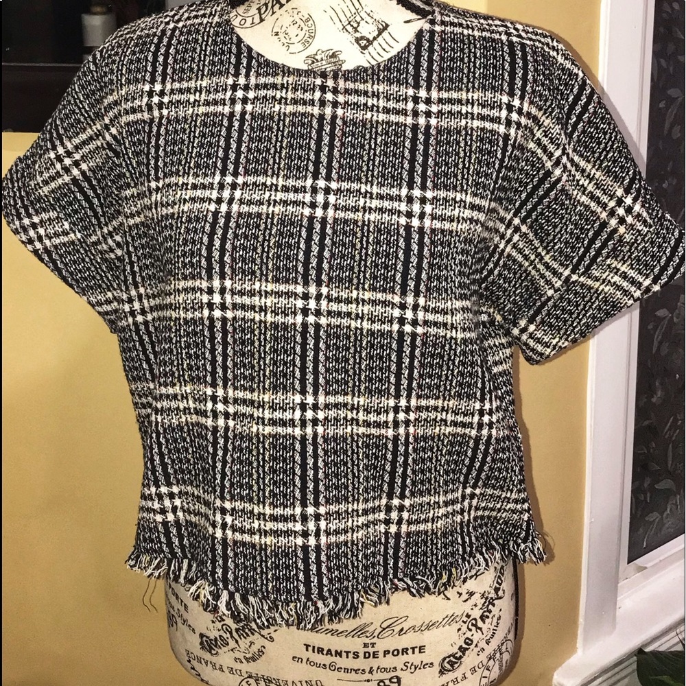 💄2 for $10💄Zara Tweed Crop Top